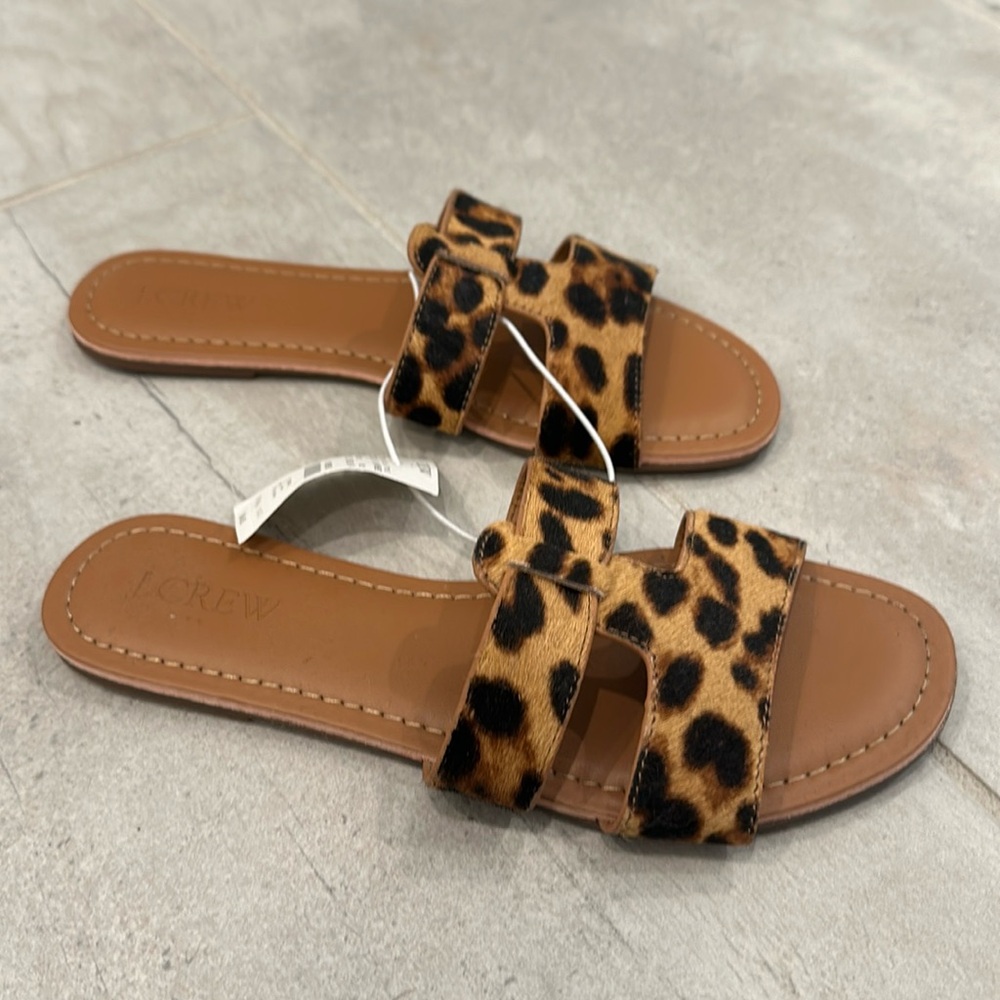 J. Crew Leopard Sandals